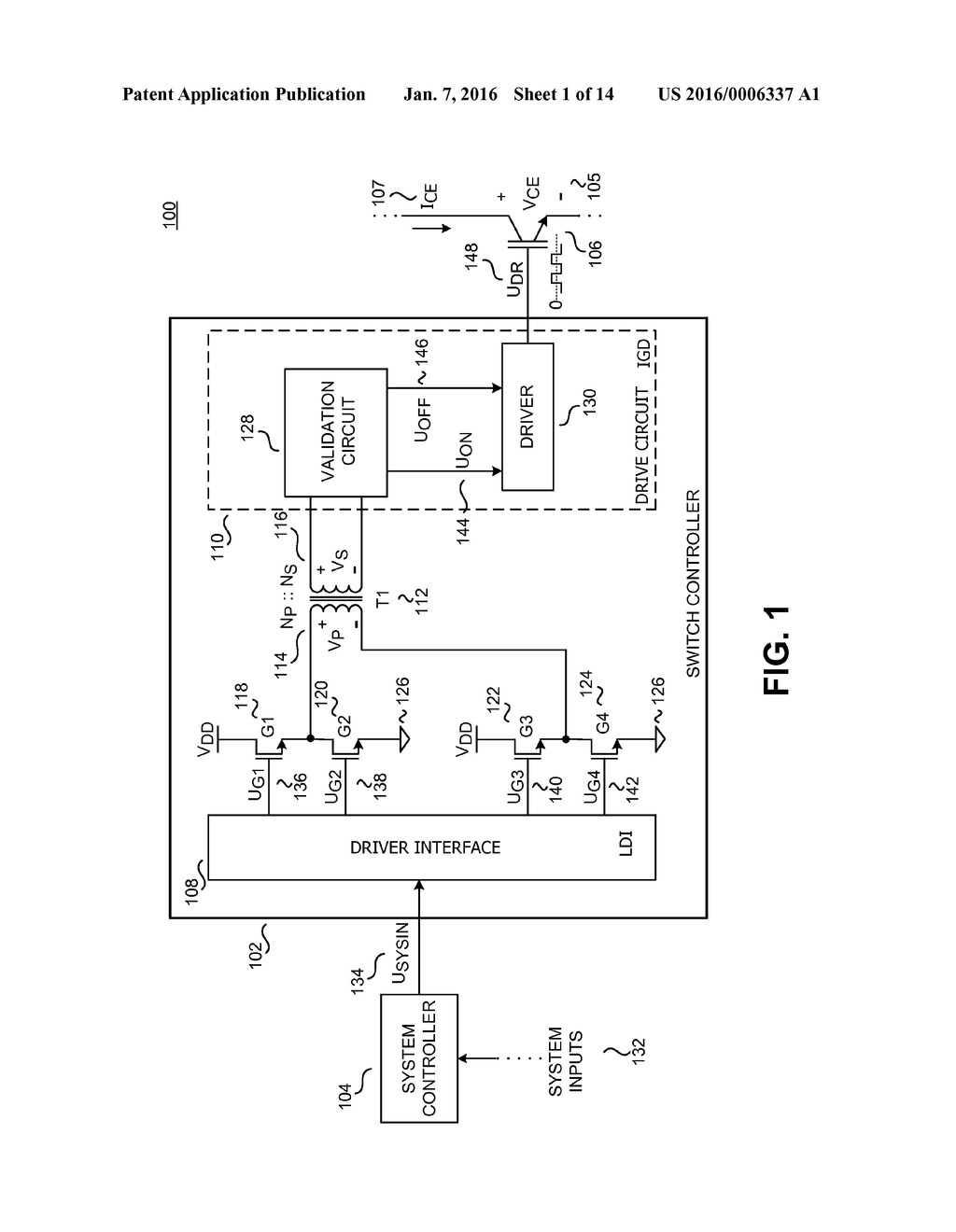 SWITCH CONTROLLER WITH VALIDATION CIRCUIT FOR IMPROVED NOISE IMMUNITY - diagram, schematic, and image 02