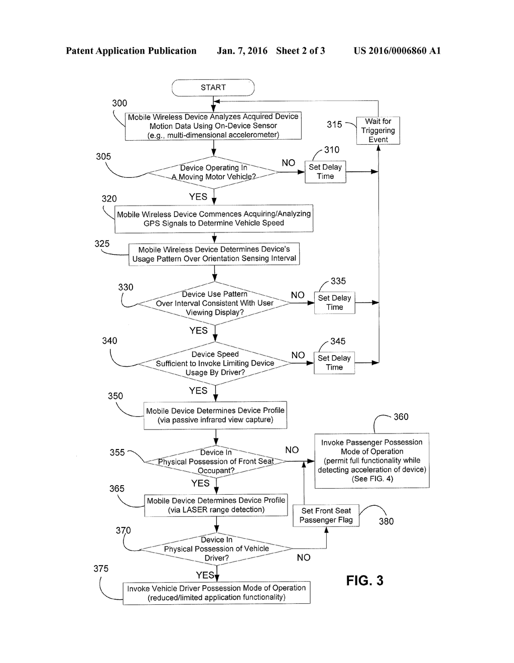 Mobile Wireless Device Incorporating Self-Detection of Operational     Environment and Selective Device Functionality - diagram, schematic, and image 03