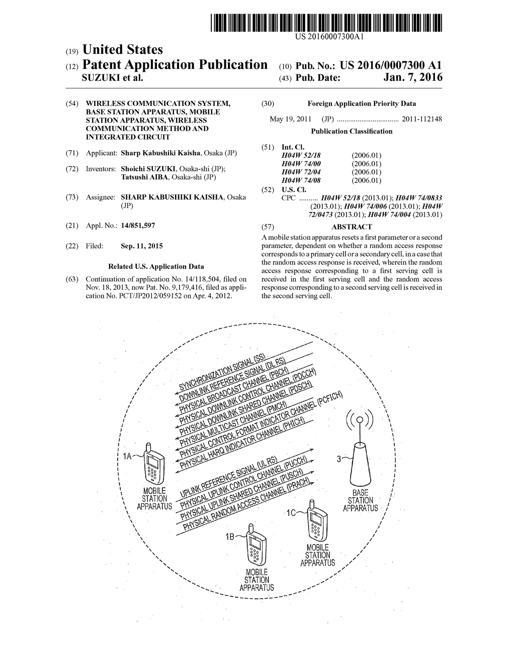 WIRELESS COMMUNICATION SYSTEM, BASE STATION APPARATUS, MOBILE STATION     APPARATUS, WIRELESS COMMUNICATION METHOD AND INTEGRATED CIRCUIT - diagram, schematic, and image 01