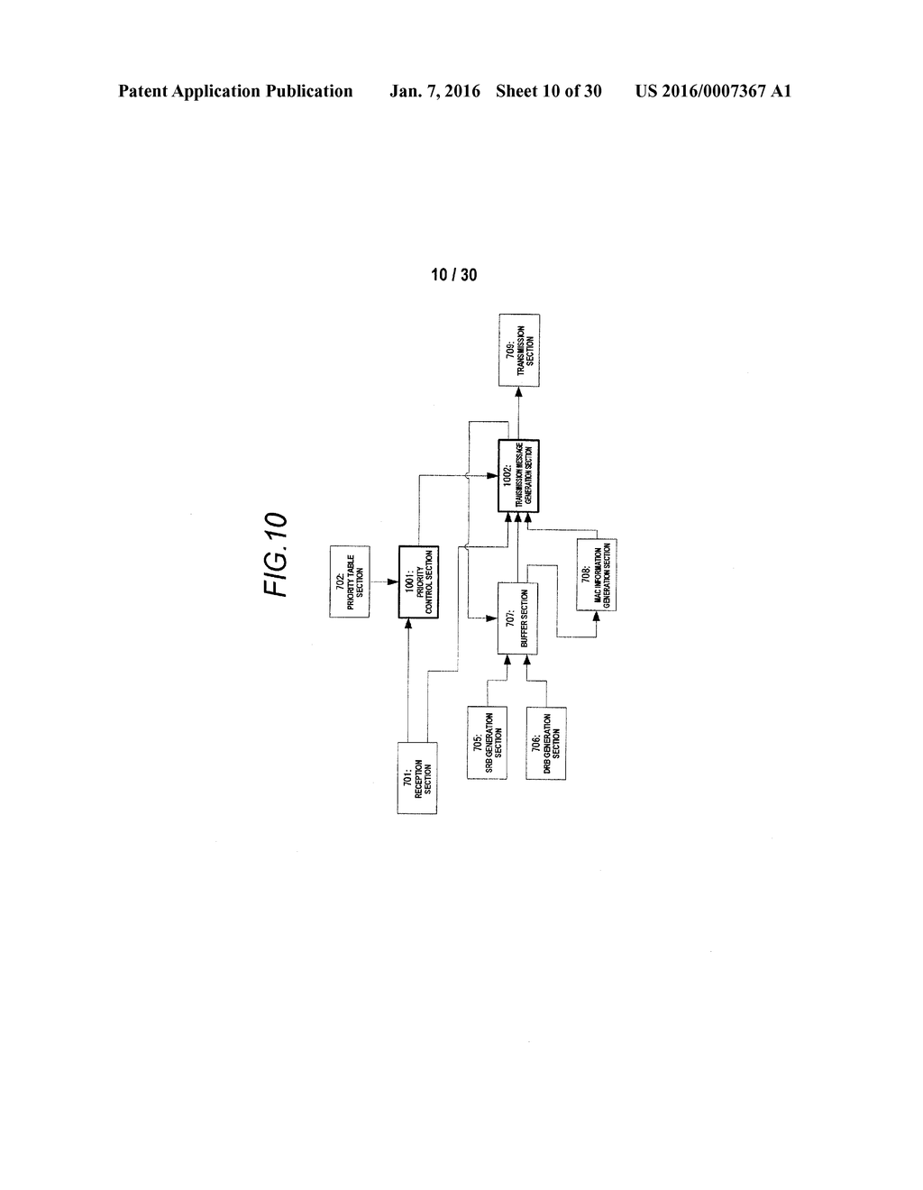 COMMUNICATION TERMINAL AND METHOD WITH PRIORITIZED CONTROL INFORMATION - diagram, schematic, and image 11