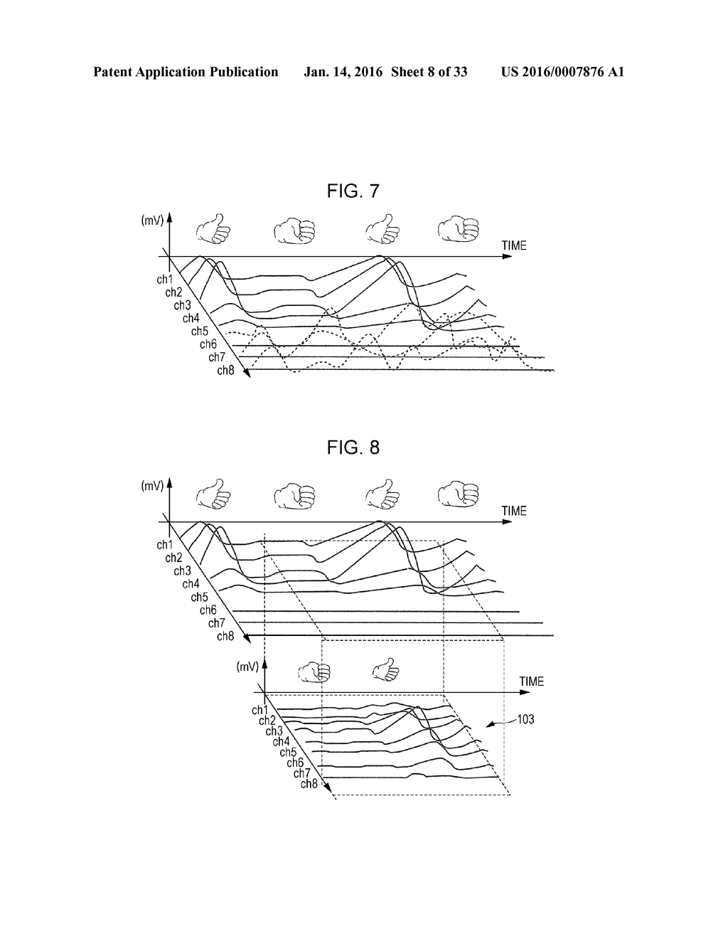 MYOELECTRIC POTENTIAL MEASUREMENT DEVICE AND MYOELECTRIC POTENTIAL     MEASUREMENT METHOD - diagram, schematic, and image 09