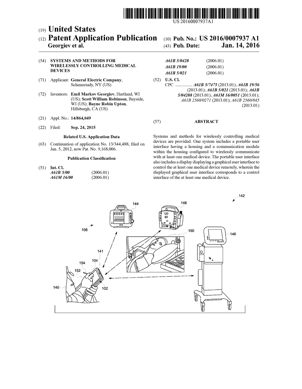 SYSTEMS AND METHODS FOR WIRELESSLY CONTROLLING MEDICAL DEVICES - diagram, schematic, and image 01