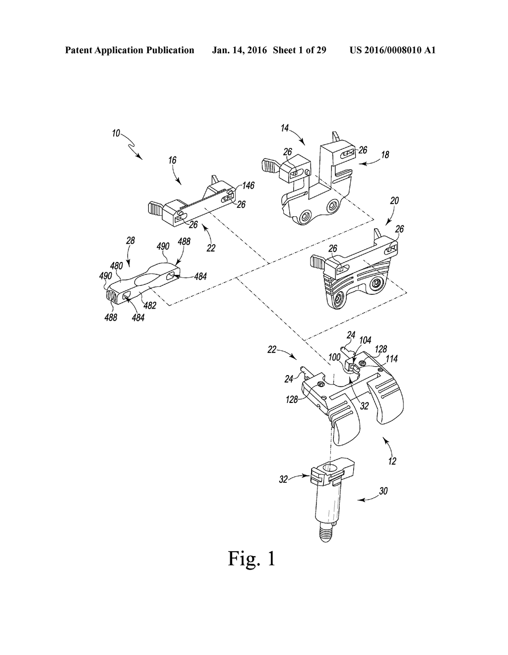 METHOD OF ASSEMBLING AND POSITIONING A FEMORAL ORTHOPAEDIC SURGICAL     INSTRUMENT - diagram, schematic, and image 02