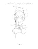 Rotating and Extensible Swinging Massage Head Unit diagram and image