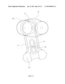 Rotating and Extensible Swinging Massage Head Unit diagram and image