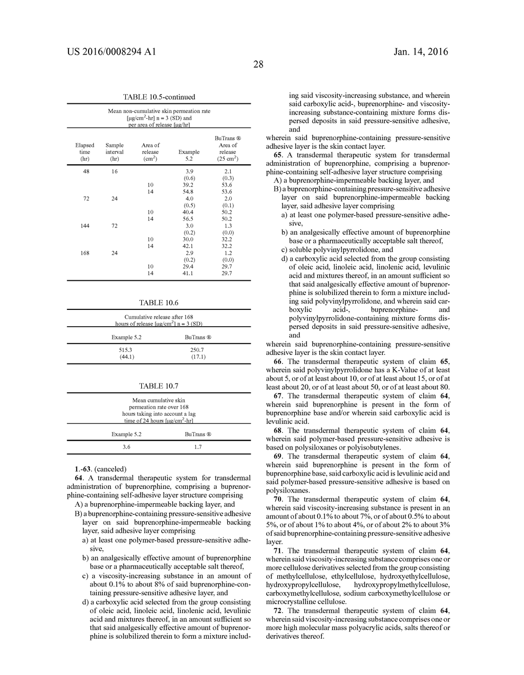 TRANSDERMAL DELIVERY SYSTEM - diagram, schematic, and image 38