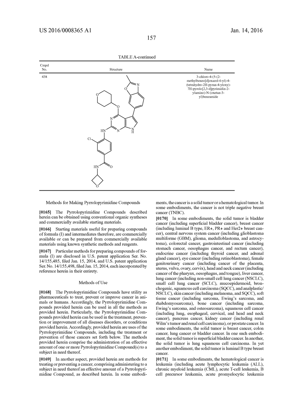 METHODS OF TREATING A CANCER USING SUBSTITUTED PYRROLOPYRIMIDINE     COMPOUNDS, COMPOSITIONS THEREOF - diagram, schematic, and image 162