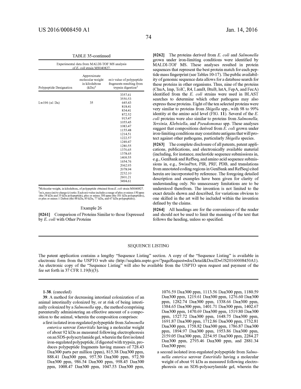 COMPOSITIONS PRODUCED USING ENTERIC PATHOGENS AND METHODS OF USE - diagram, schematic, and image 108