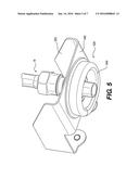 INTERFACE BETWEEN FIRE SUPPRESSANT CONDUIT AND CARGO COMPARTMENT OF AN     AIRCRAFT diagram and image