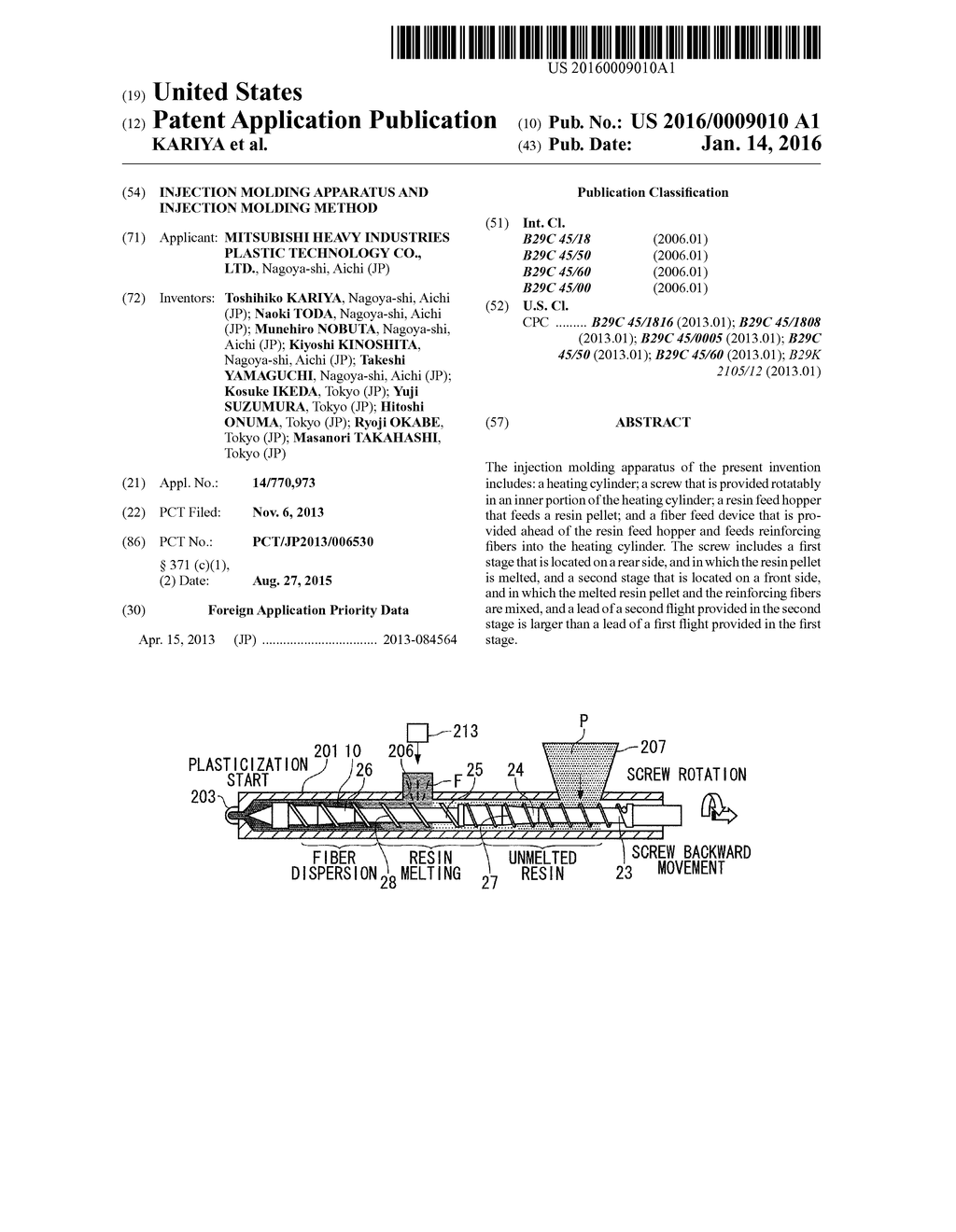 INJECTION MOLDING APPARATUS AND INJECTION MOLDING METHOD - diagram, schematic, and image 01