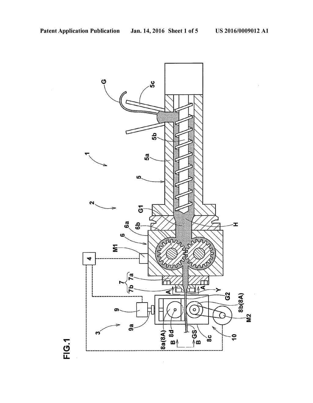 APPARATUS AND METHOD FOR MANUFACTURING RAW RUBBER STRIP - diagram, schematic, and image 02