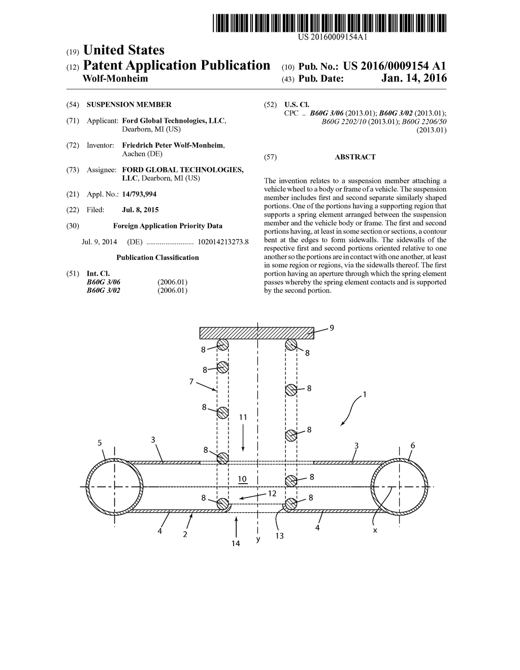 SUSPENSION MEMBER - diagram, schematic, and image 01