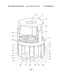 FASTENING DEVICE FOR SEALING A FLUID PRODUCT RESERVOIR diagram and image