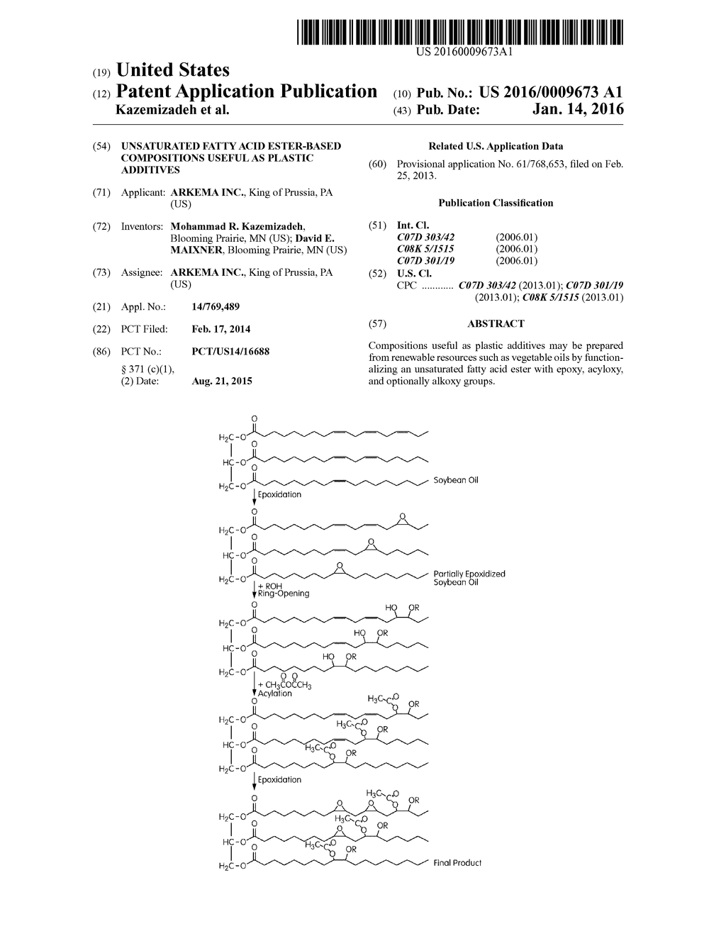 UNSATURATED FATTY ACID ESTER-BASED COMPOSITIONS USEFUL AS PLASTIC     ADDITIVES - diagram, schematic, and image 01