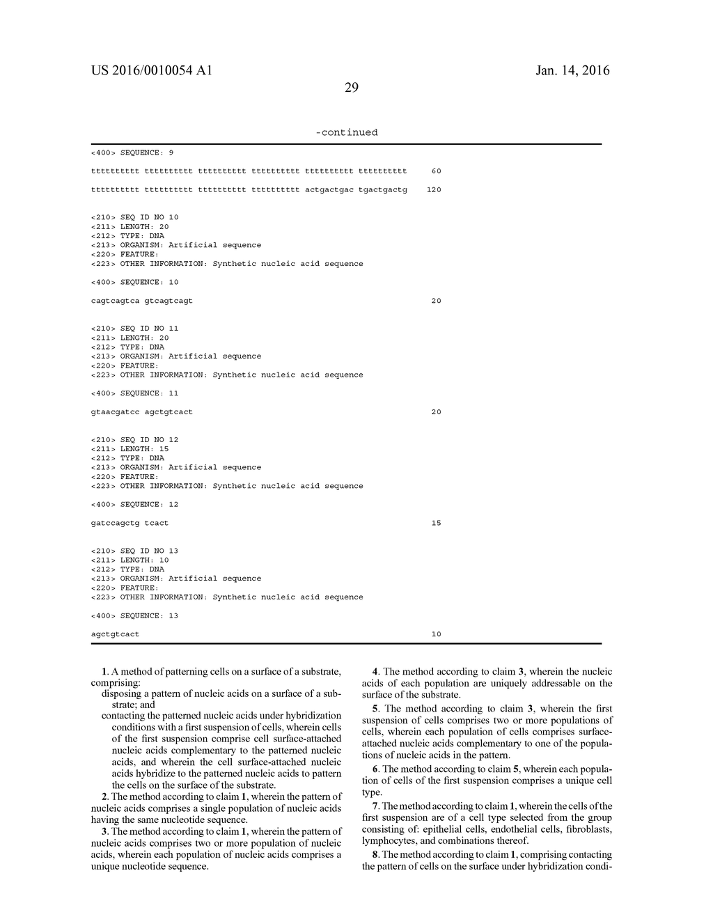 Methods of Patterning Cells on a Surface of a Substrate and Programmed     Assembly of Three-Dimensional Living Tissues - diagram, schematic, and image 70