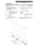 ARRANGEMENT FOR MOUNTING AN ACTUATOR BUTTON ONTO A RAIL OF A WINDOW     COVERING diagram and image