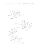 ARRANGEMENT FOR MOUNTING AN ACTUATOR BUTTON ONTO A RAIL OF A WINDOW     COVERING diagram and image