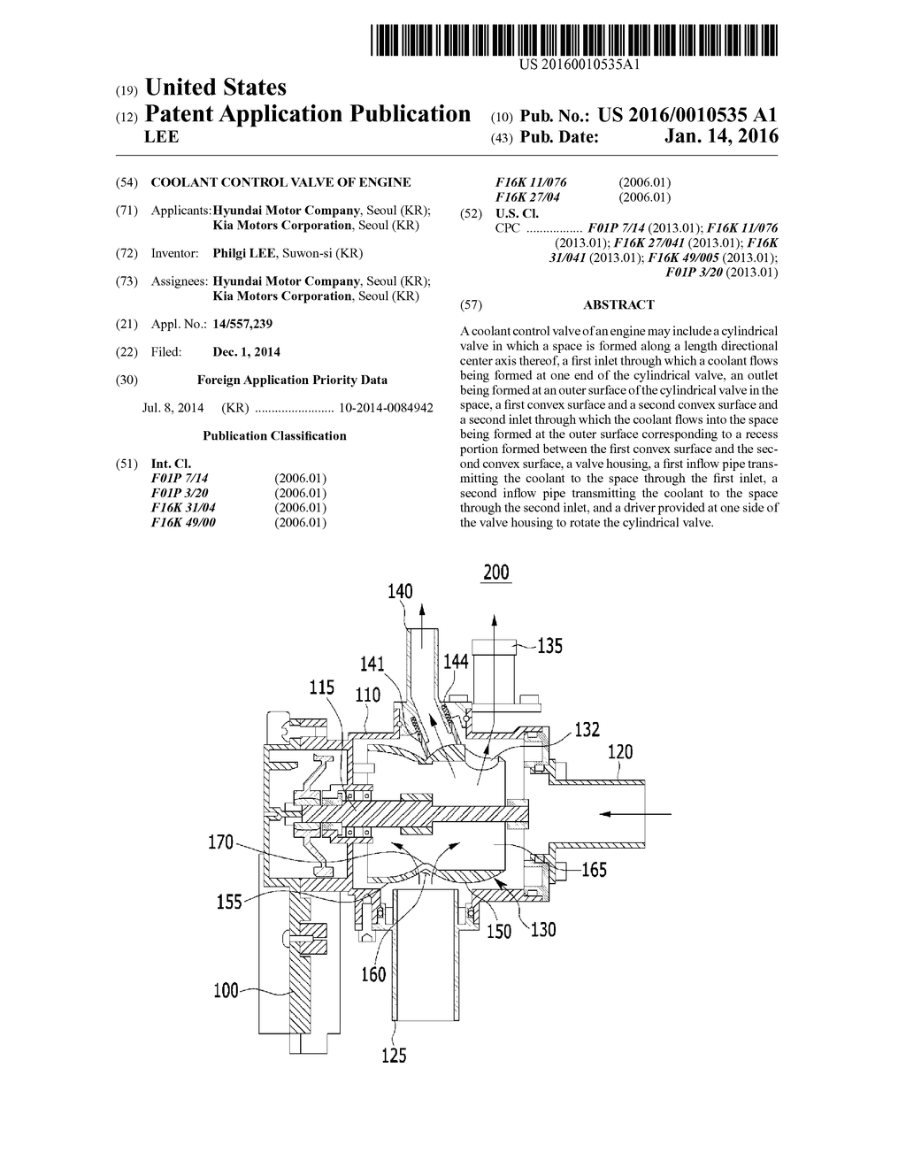 COOLANT CONTROL VALVE OF ENGINE - diagram, schematic, and image 01