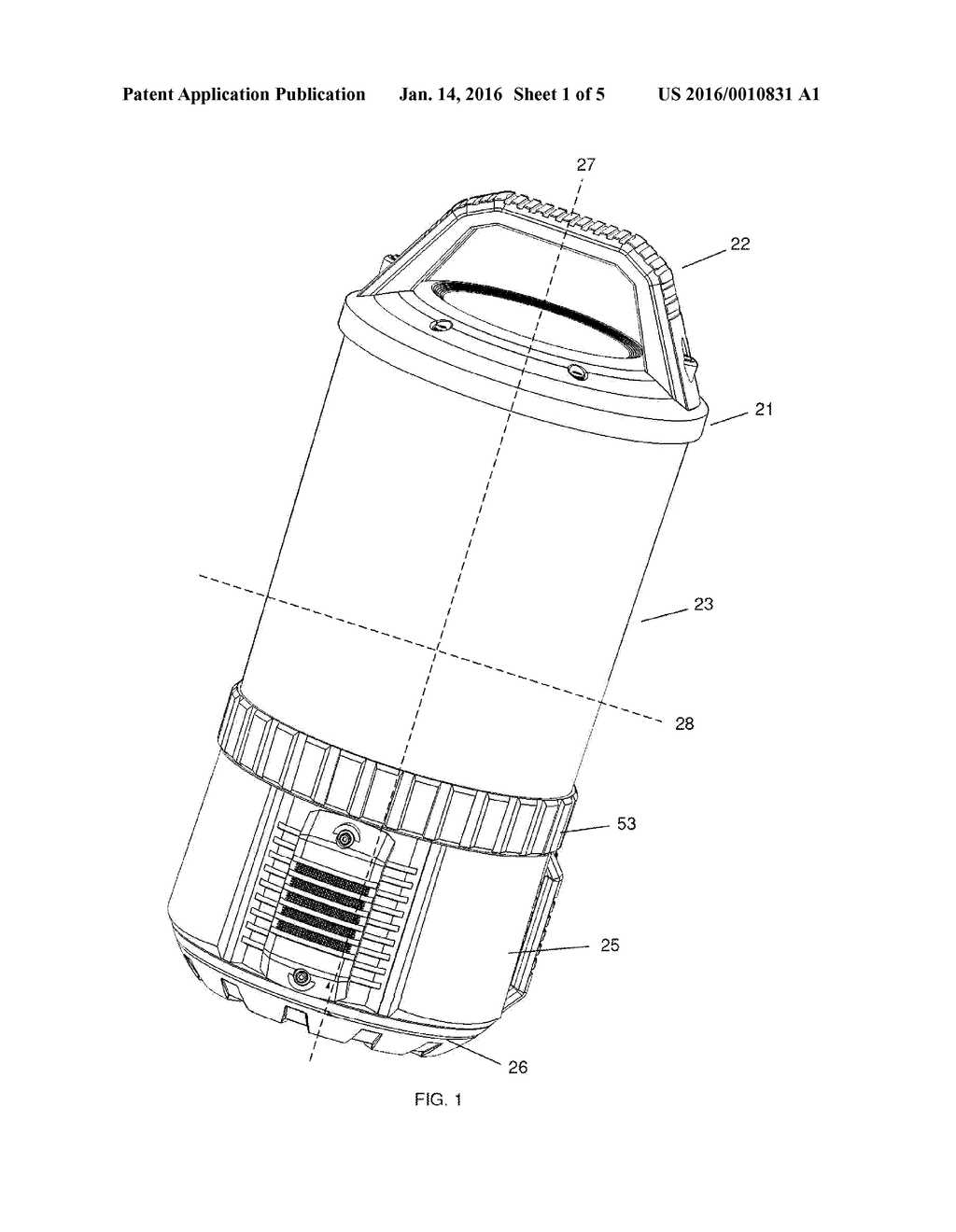 PORTABLE LIGHT WITH LIGHT DIRECTING MECHANISM FOR PROVIDING DIFFERENT     LIGHT MODES - diagram, schematic, and image 02