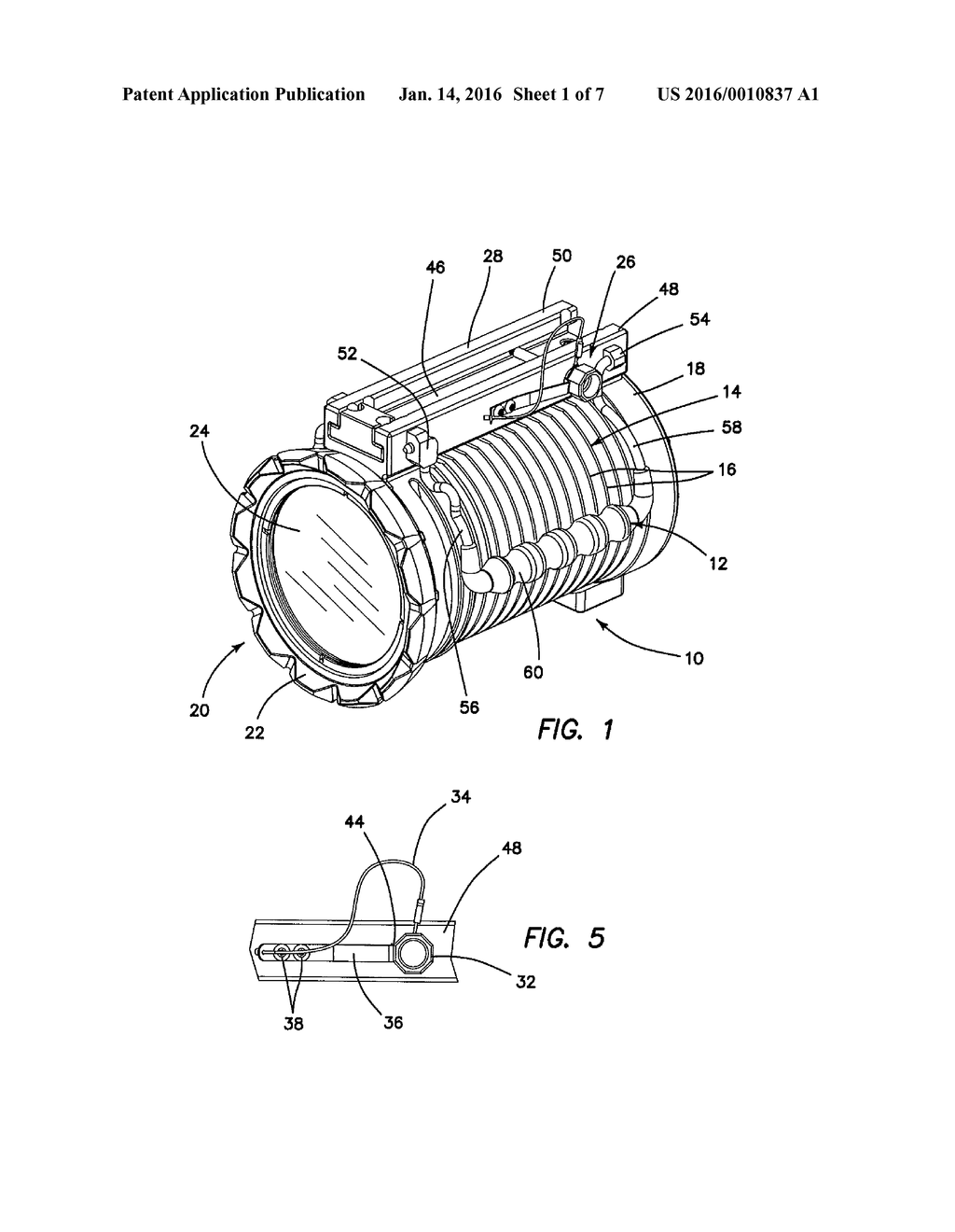 LOCKING PIN FOR A T-RAIL MOUNT FOR A PORTABLE LIGHT AND MOVABLE, LOCKABLE     HANDLES FOR THE SAME - diagram, schematic, and image 02