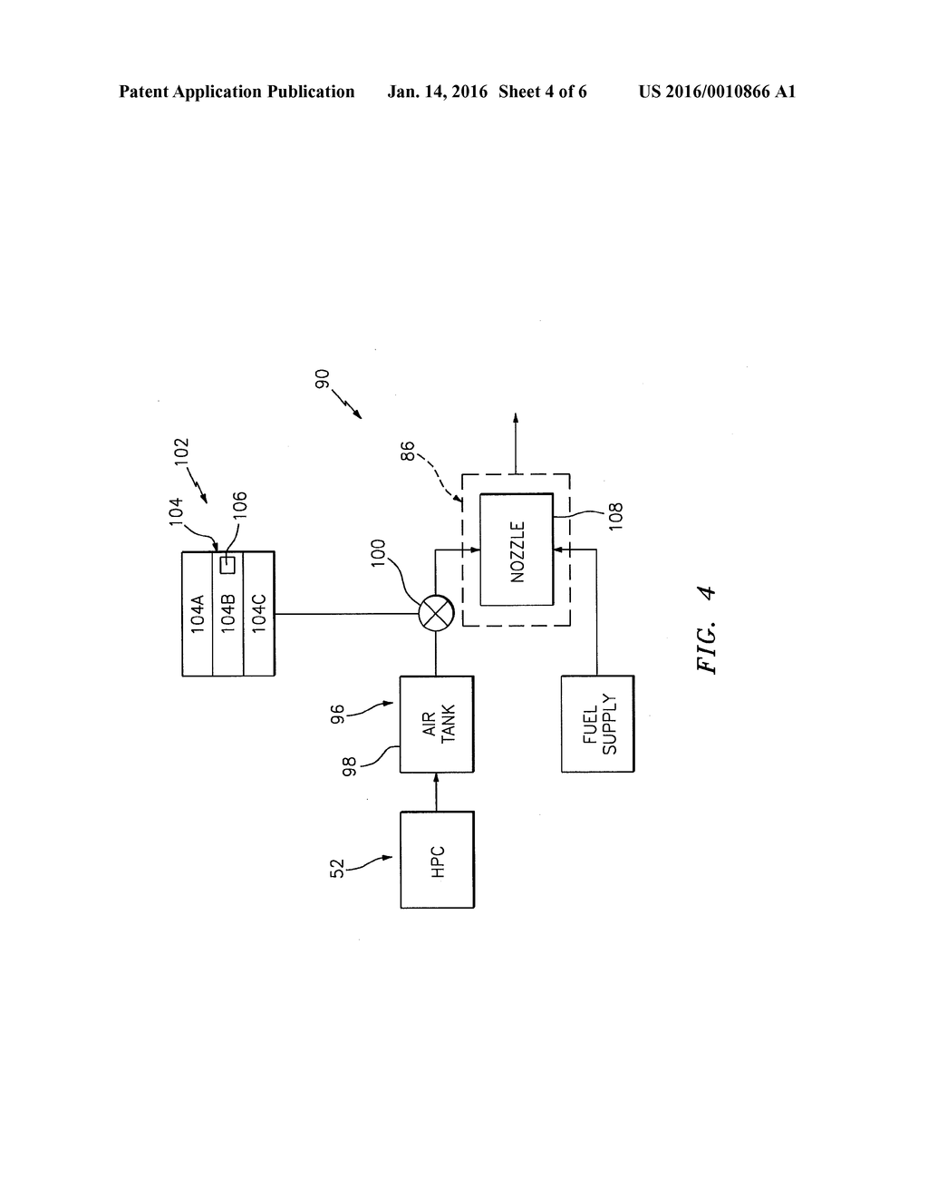 AERATING FUEL INJECTOR SYSTEM FOR A GAS TURBINE ENGINE - diagram, schematic, and image 05