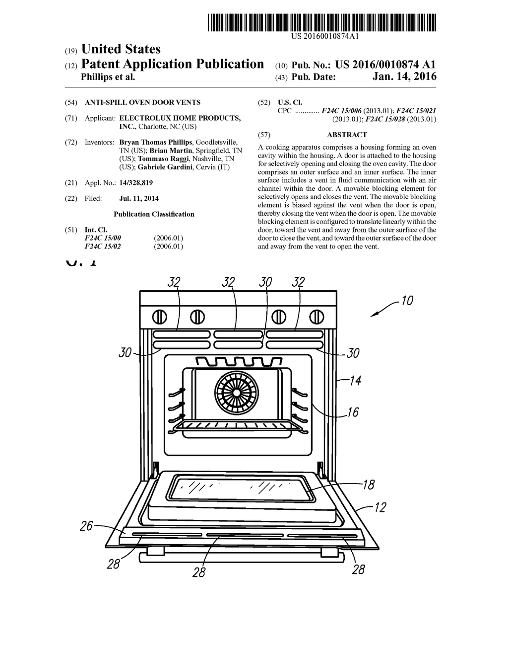 ANTI-SPILL OVEN DOOR VENTS - diagram, schematic, and image 01