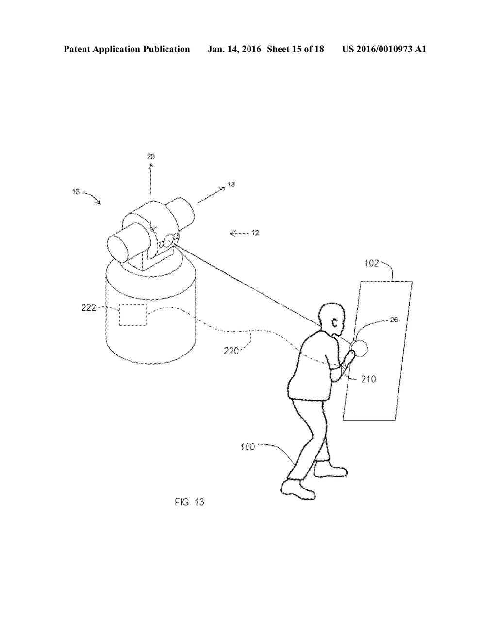 METHOD AND APPARATUS FOR USING GESTURES TO CONTROL A LASER TRACKER - diagram, schematic, and image 16