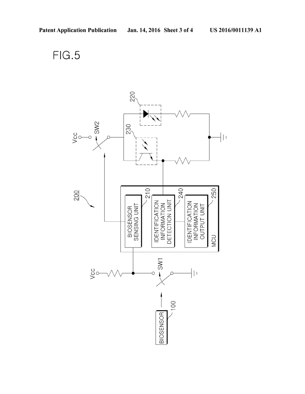 APPARATUS FOR READING IDENTIFICATION INFORMATION OF BIOSENSOR - diagram, schematic, and image 04