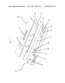 LATERAL FLOW ASSAY WITH TEST STRIP RETAINER diagram and image