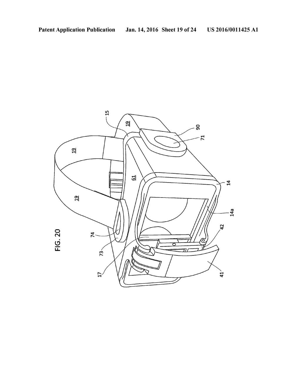 METHOD AND SYSTEM FOR REDUCING MOTION BLUR WHEN EXPERIENCING VIRTUAL OR     AUGMENTED REALITY ENVIRONMENTS - diagram, schematic, and image 20