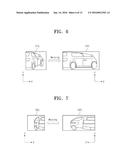 IMAGE PROCESSING APPARATUS AND METHOD FOR DETECTING PARTIALLY VISIBLE     OBJECT APPROACHING FROM SIDE USING EQUI-HEIGHT PERIPHERAL MOSAICKING     IMAGE, AND DRIVING ASSISTANCE SYSTEM EMPLOYING THE SAME diagram and image