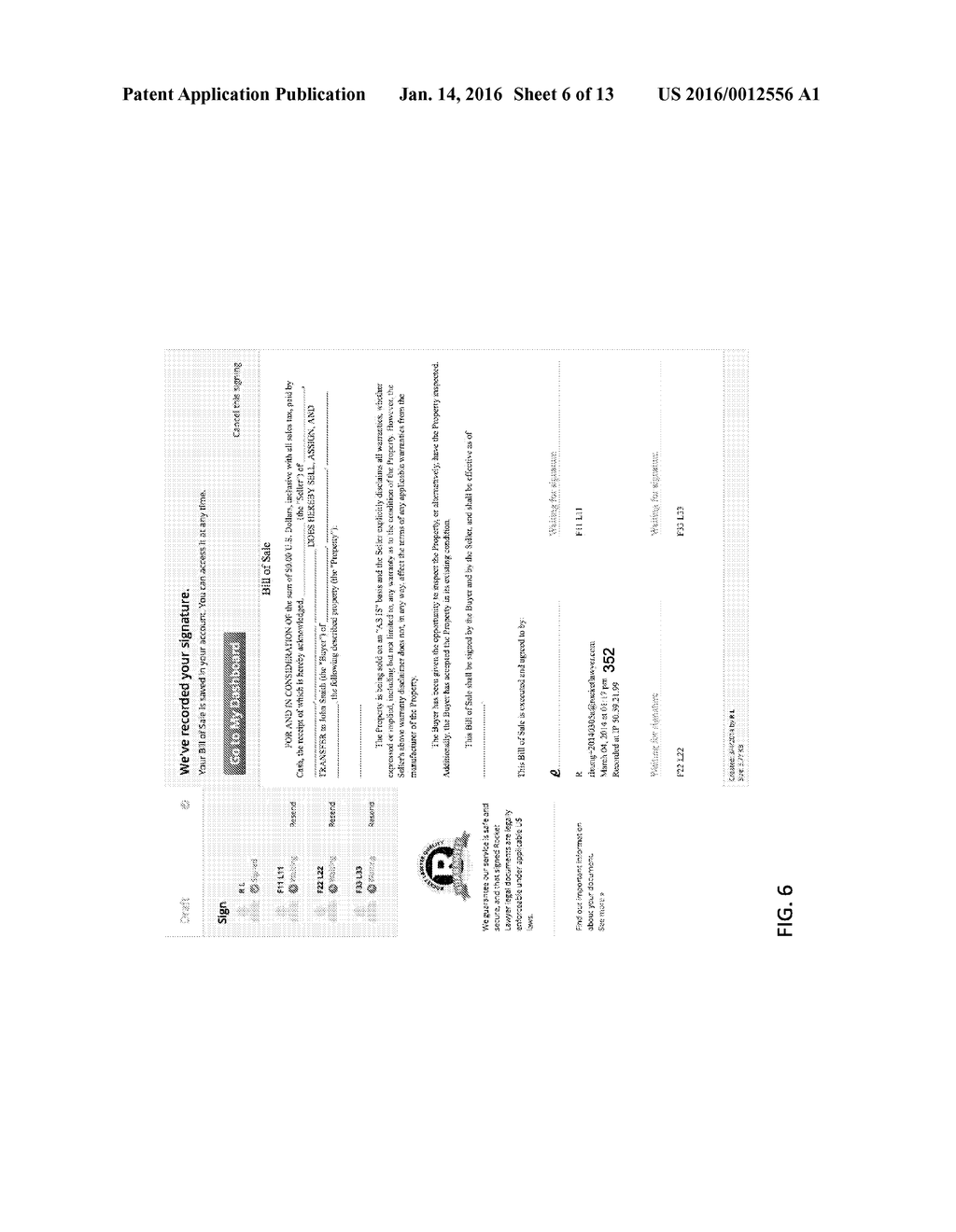 Method and System of Creating and Signing Electronic Documents With     Increased Party-Signatory Accuracy and Execution Integrity - diagram, schematic, and image 07