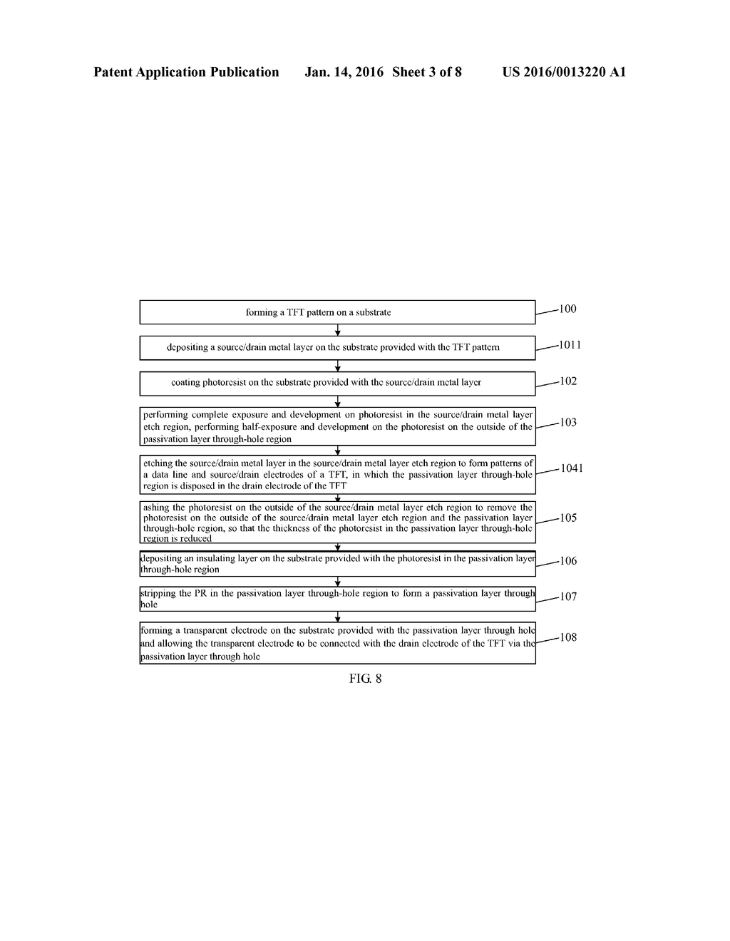 METHOD FOR MANUFACTURING ARRAY SUBSTRATE AND METHOD FOR FORMING THROUGH     HOLE - diagram, schematic, and image 04