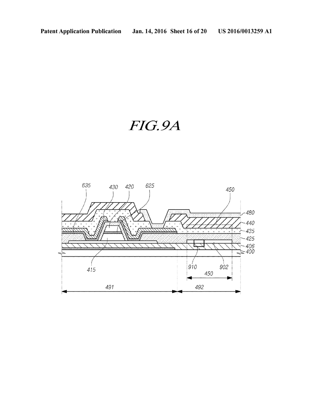 ORGANIC LIGHT EMITTING DISPLAY DEVICE AND METHOD FOR MANUFACTURING THE     SAME - diagram, schematic, and image 17