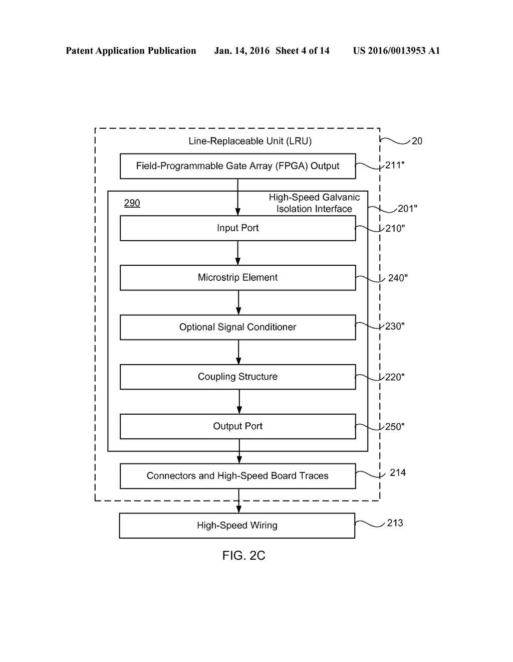 GALVANIC ISOLATION INTERFACE FOR HIGH-SPEED DATA LINK FOR SPACECRAFT     ELECTRONICS, AND METHOD OF USING SAME - diagram, schematic, and image 05