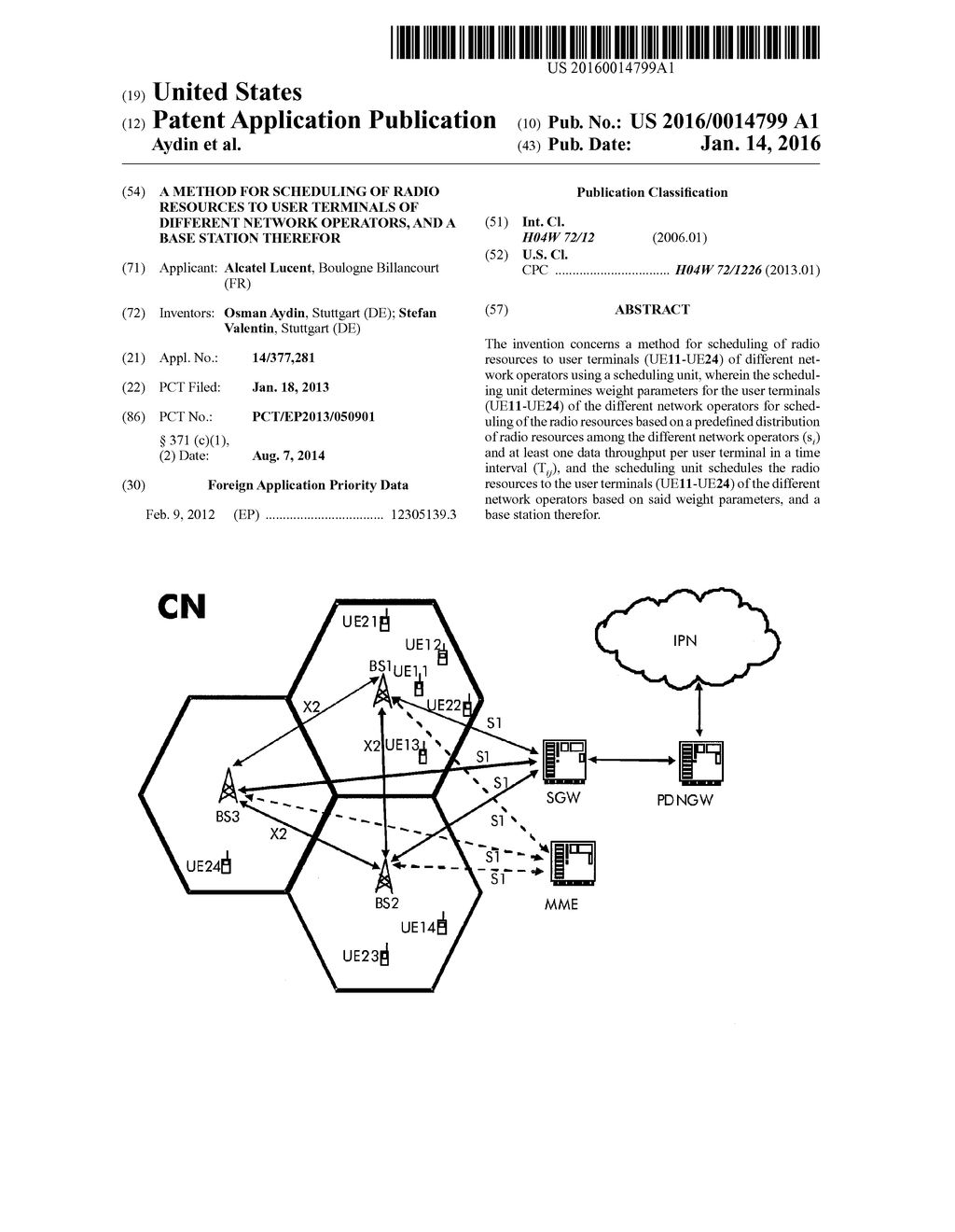 A METHOD FOR SCHEDULING OF RADIO RESOURCES TO USER TERMINALS OF DIFFERENT     NETWORK OPERATORS, AND A BASE STATION THEREFOR - diagram, schematic, and image 01