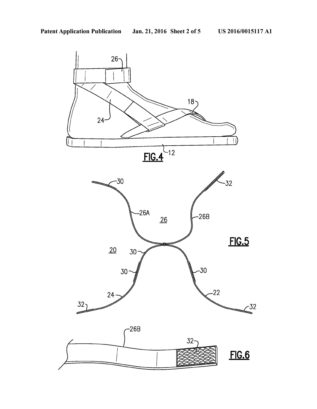 Ankle Strap for Flip-Flops - diagram, schematic, and image 03