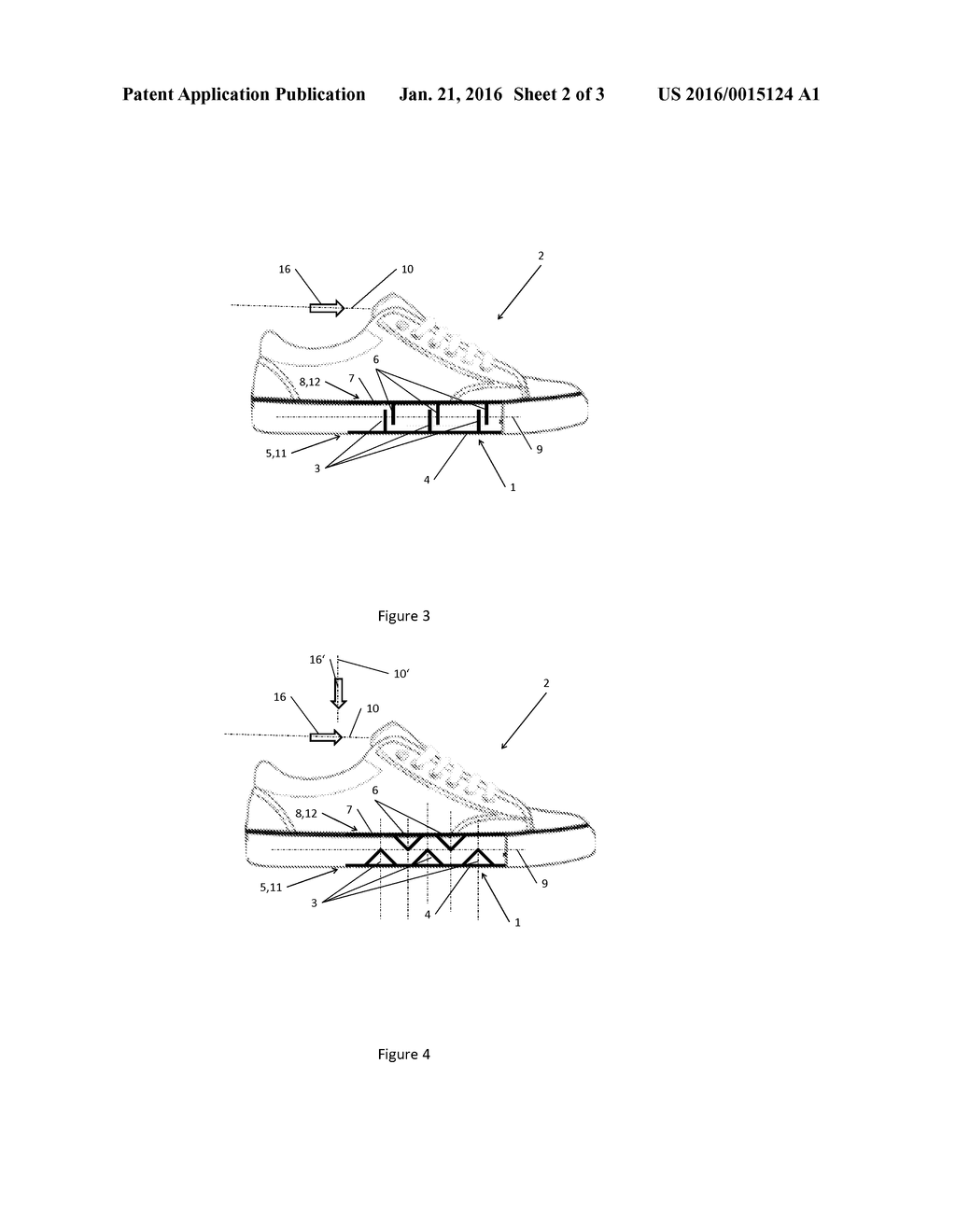 RESILIENT AND SHOCK ABSORBING ELEMENT ARRANGEABLE IN OR ADJACENT TO A SHOE - diagram, schematic, and image 03