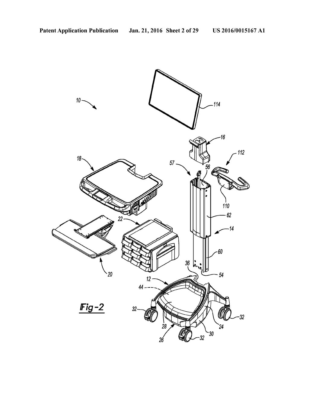 MOBILE COMPUTER WORKSTATION - diagram, schematic, and image 03