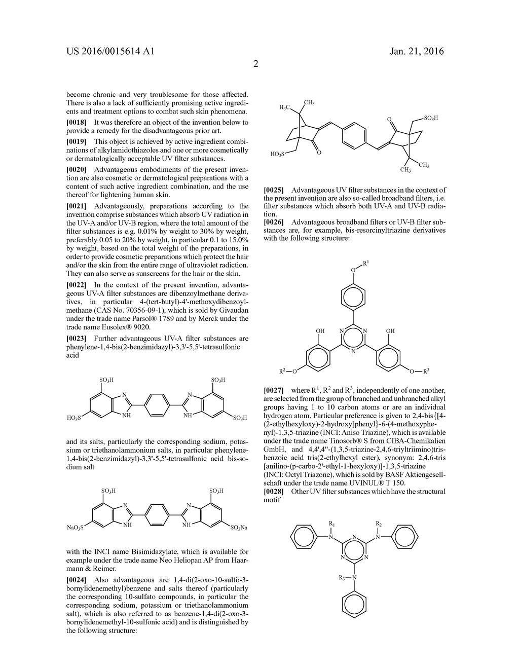 COMPOSITIONS OF ALKYLAMIDOTHIAZOLES AND UV-FILTER SUBSTANCES - diagram, schematic, and image 03