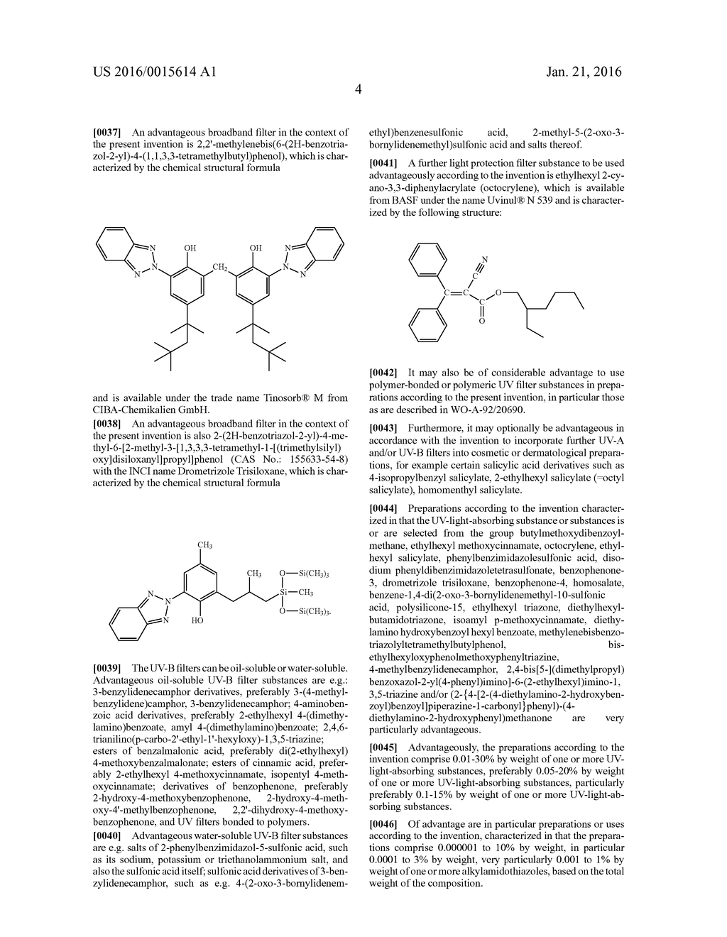 COMPOSITIONS OF ALKYLAMIDOTHIAZOLES AND UV-FILTER SUBSTANCES - diagram, schematic, and image 05