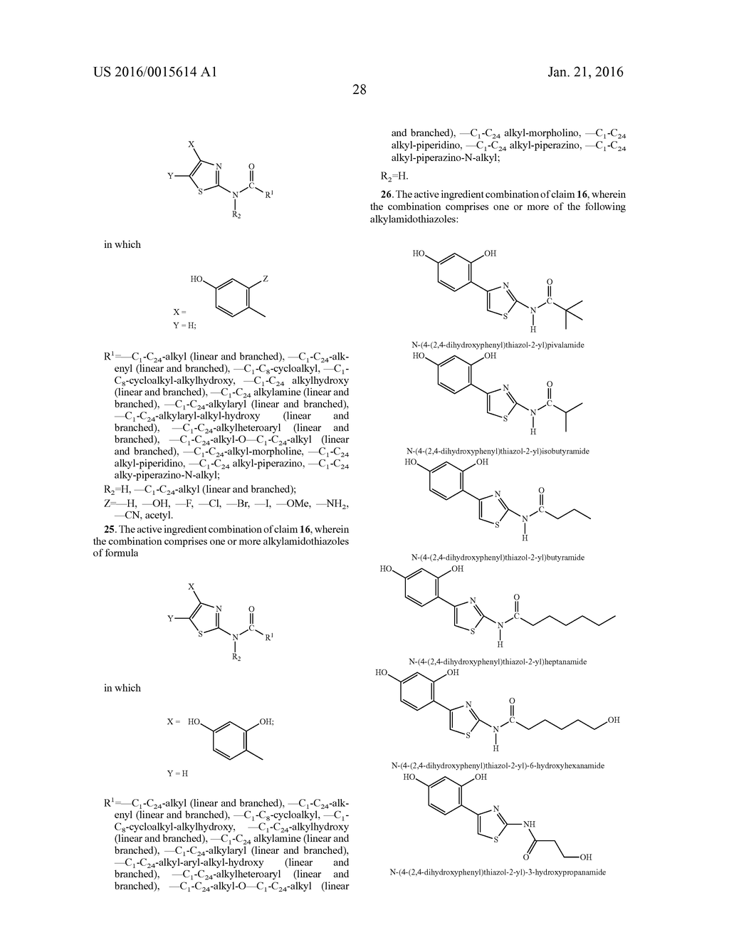 COMPOSITIONS OF ALKYLAMIDOTHIAZOLES AND UV-FILTER SUBSTANCES - diagram, schematic, and image 29
