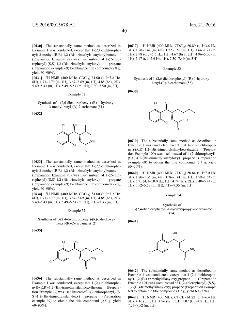 Phenyl Carbamate Compound and a Composition for Preventing or Treating a     Psychiatric Disorder Comprising the Same - diagram, schematic, and image 41