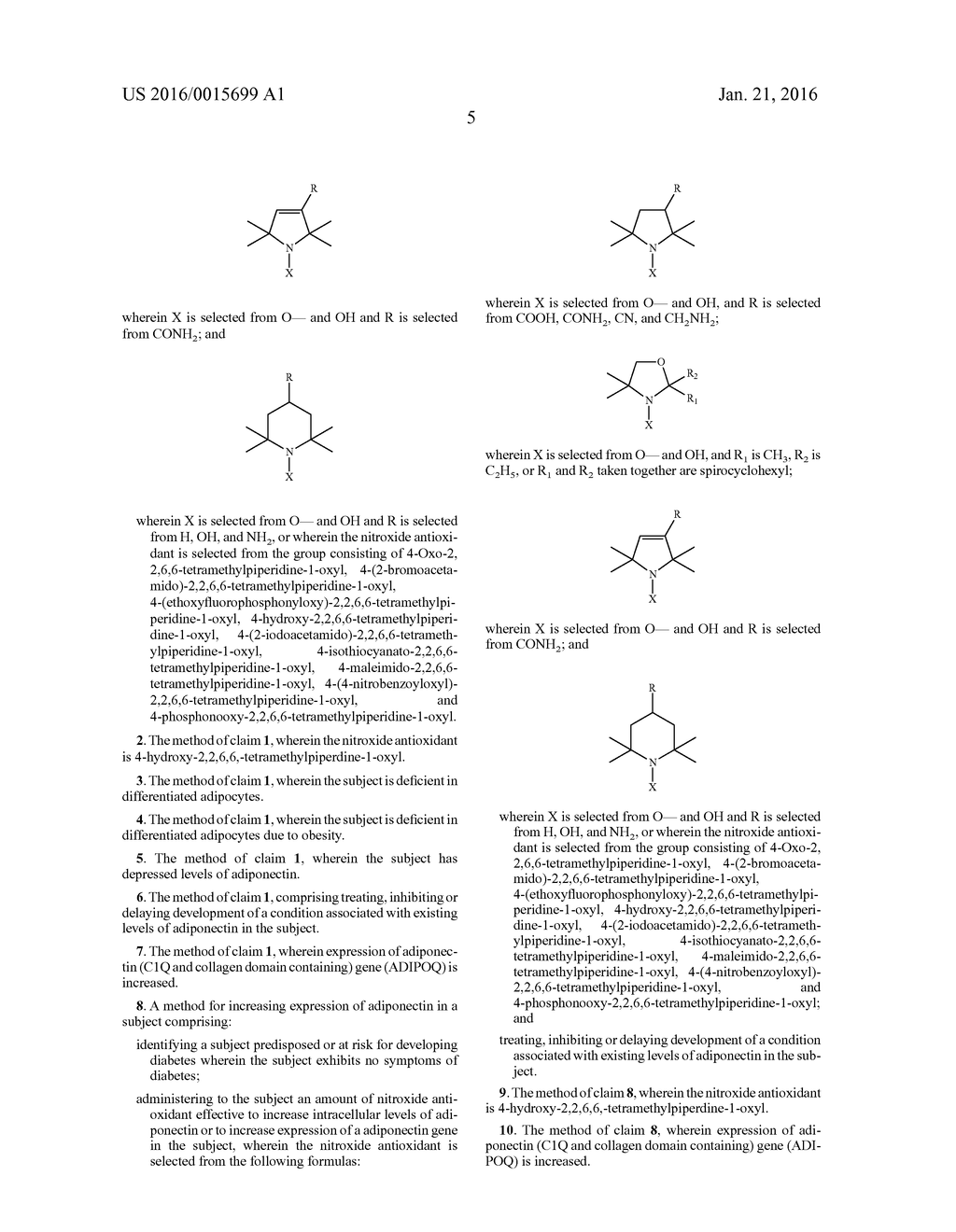 NITROXIDES FOR USE IN TREATING OR PREVENTING DIABETES AND OBESITY - diagram, schematic, and image 06