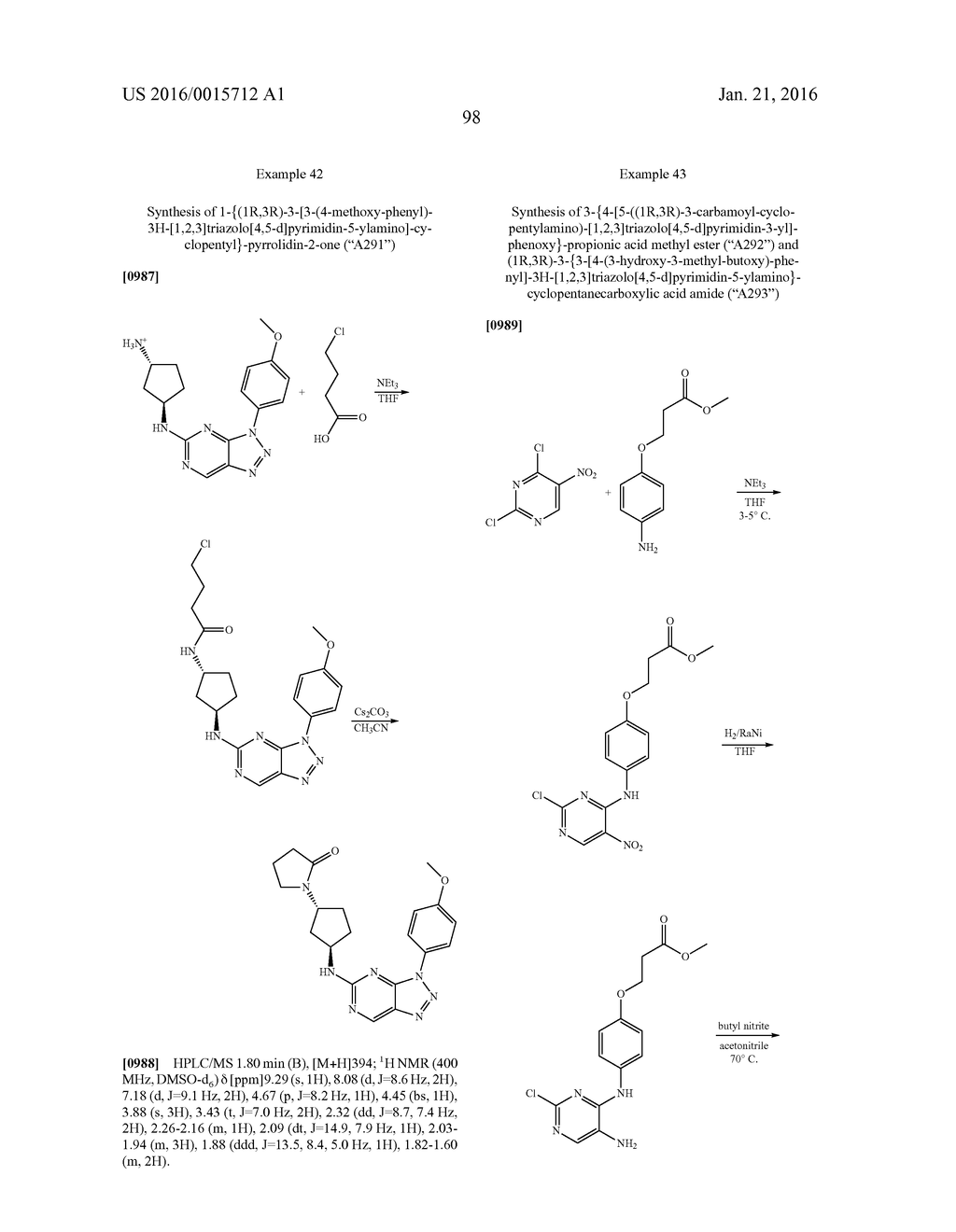 Triazolo[4,5-d]pyrimidine derivatives - diagram, schematic, and image 99