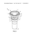 RETAINER DEVICE AND METHOD OF MOLDING SAME diagram and image