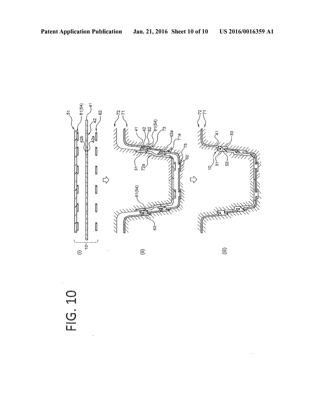 COMPOSITE STRUCTURE FORMED OF FIBER REINFORCED PLASTIC SHEET AND METALLIC     SHEET, AND MANUFACTURING METHOD THEREOF - diagram, schematic, and image 11