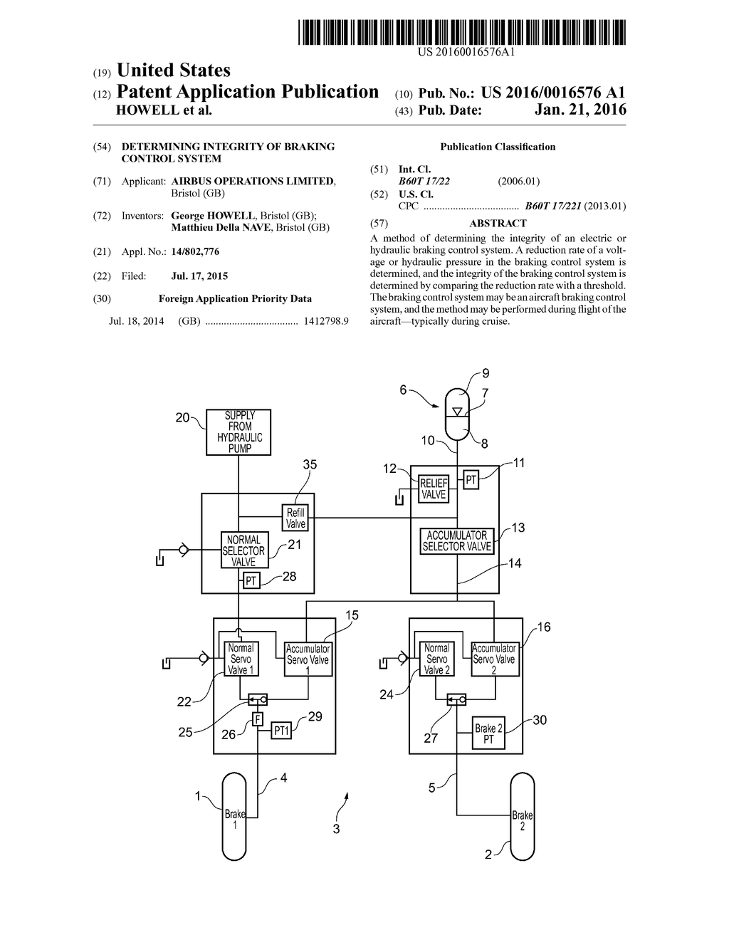 DETERMINING INTEGRITY OF BRAKING CONTROL SYSTEM - diagram, schematic, and image 01