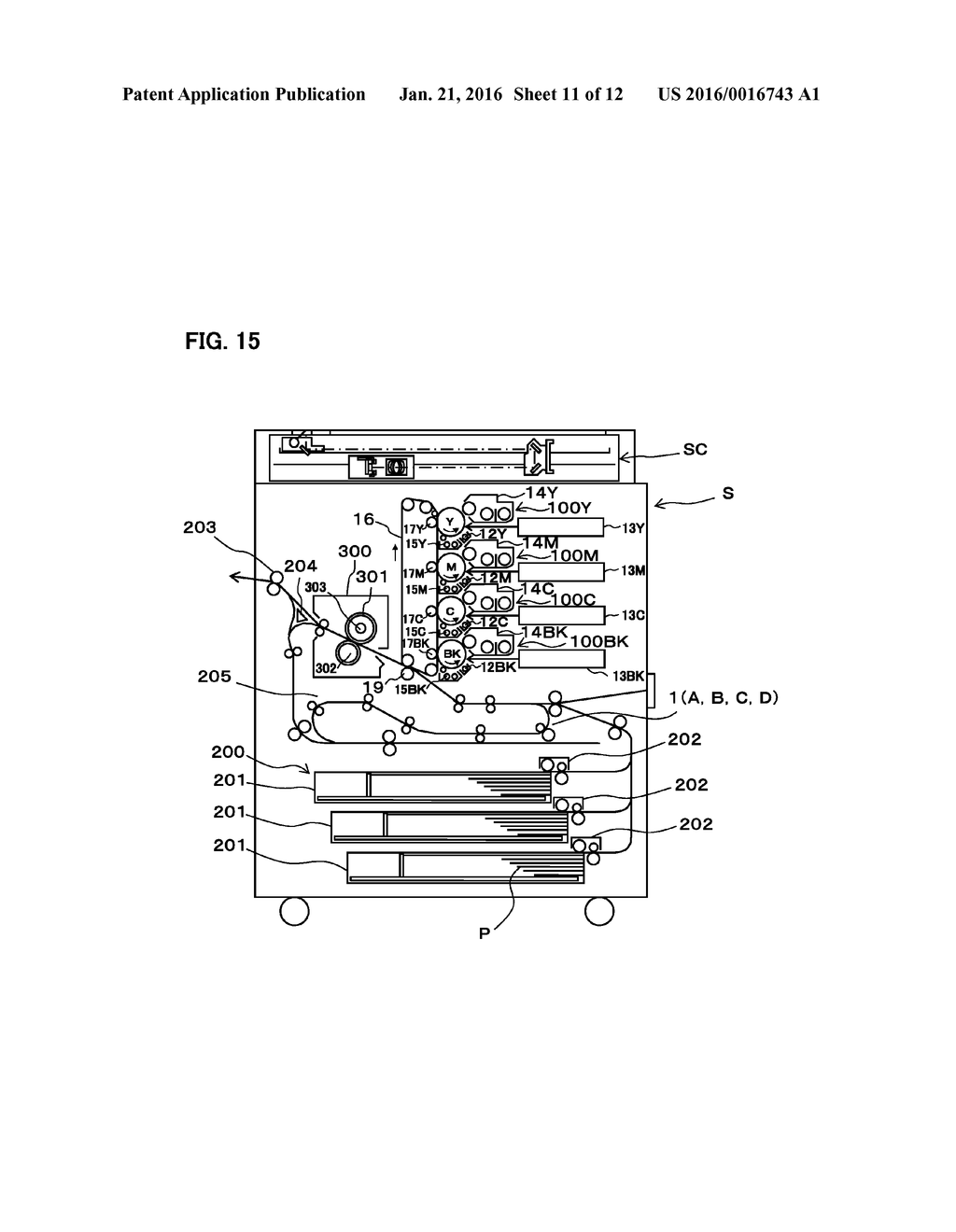 SHEET-CONVEYING DEVICE THAT CONVEYS SHEETS, IMAGE-FORMING APPARATUS USING     THE SHEET-CONVEYING DEVICE AND IMAGE-FORMING SYSTEM THAT USES THE     SHEET-CONVEYING DEVICE - diagram, schematic, and image 12