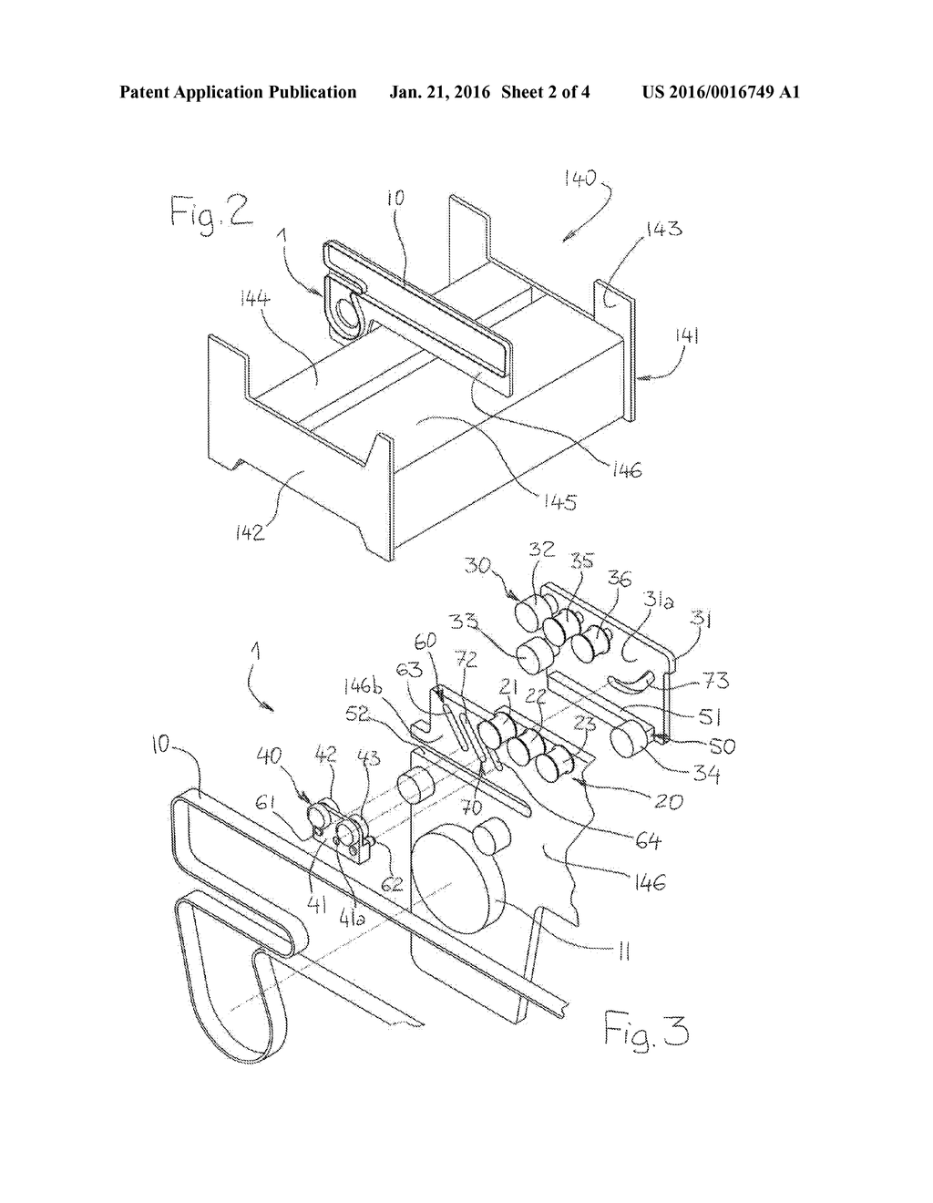 DEVICE FOR CONVEYING FLAT ELEMENTS - diagram, schematic, and image 03